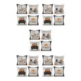 thumbnail image 2 of kurtrusly 4pack/lot Holiday Home With Easy-care Pillowcase Soft Cushion Cover Halloween-2 5Set, 2 of 6