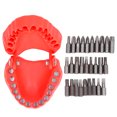 thumbnail image 3 of Stainless Steel Drill Bit Holder, Shock Resistant Practical Lightweight Magnetic Drill Bit Holder Prevent Loss Convenient  For Camping Red, 3 of 8