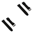 thumbnail image 1 of Baohd Versatile Silicone Watch Bands Watch Straps Replacement Rubber Wrist Band Black 20mm 2Set, 1 of 6