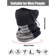 thumbnail image 4 of Neck Gaiter Windproof Ski Mask 2 Pack for Men Women Cold Weather Outdoors Light Gray, 4 of 7
