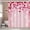 Pink, variant on Hearts Valentine''s Day Shower Curtain Pink Black Hearts Holiday Bathroom Decor Curtain Love on White Backdrop Washable Durable Fabric Shower Curtain for Bathroom Decor 72x72 in