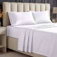 thumbnail image 2 of Beddora Full Bed Sheet Set – 4 Piece Double Bed Sheets Set in White – Ultra-Soft Deep Pocket Sheets, Wrinkle-Free Microfiber, Easy Care Hotel Luxury Bedding, 2 of 9