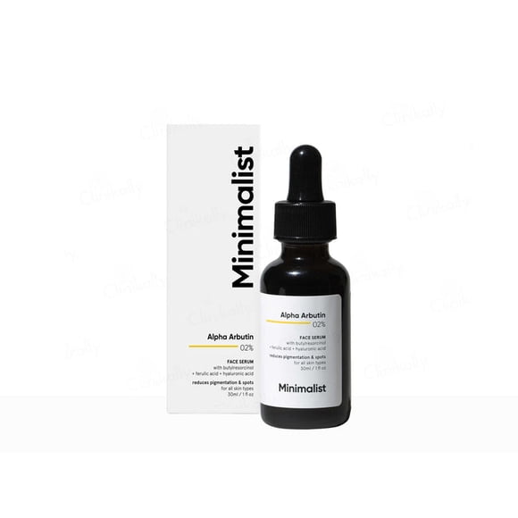 Minimalist 2% Alpha Arbutin Face Serum, 30ml Each (Pack of 2)