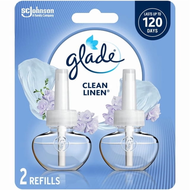 Glade PlugIns® Scented Oil Air Freshener 2 Refills, Clean Linen