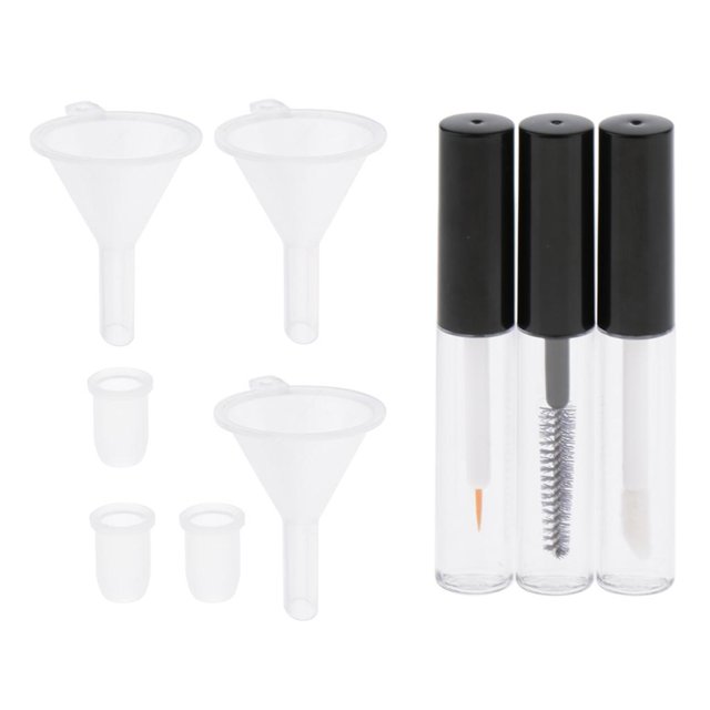 Tachiuwa 3x Empty Vials - Bottle Bottles Tube Tube Travel Empty Container , 4ml