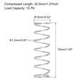 thumbnail image 3 of Unique Bargains Ressort de Compression en Acier Inoxydable 304 16mmx1.2mmx50mm Capacité de Charge 15.7N 10 Pcs, 3 of 5