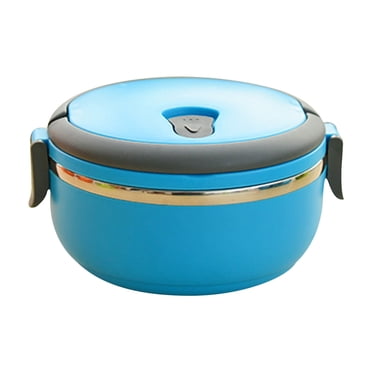 Staron Bento Box Lunch Containers for Adults, Reusable Food Storage Snack Containers for Work and Travel, Blue Lunch Box