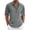 Grey, variant on hotojiny Mens Cotton Linen Henley Shirts 2025 Fall Long Sleeve Yoga Summer Tops Casual Button Collared Beach Vaction T-Shirt