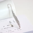 thumbnail image 2 of Musbetu Metal Feather Bookmarks with Textured Tassel Vintage Style Fun Reading Experience Alloy Feather Cutout Bookmark, 2 of 7