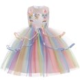 thumbnail image 1 of Flower Girls Unicorn Dress Birthday Party Pageant Costume Halloween, 1 of 6