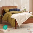 thumbnail image 3 of Bare Home Microplush Fleece Blanket - 300 GSM - Fuzzy Microfleece - Soft & Plush - Kid Size, Vanilla, 3 of 5
