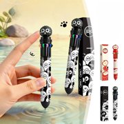 Yeciiwht 10-Color Retractable Ballpoint Pen Set, Fast-Drying Colored Pens for Students School Supplies