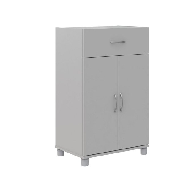Armoire de rangement de base de 24 po à 2 portes et 1 tiroir Lory de SystemBuild, blanc