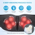 thumbnail image 4 of Comfier Shiatsu Shoulder & Neck Massager with Heat, 4D Deep Kneading Back Massager Gifts for Men/Women, 4 of 11