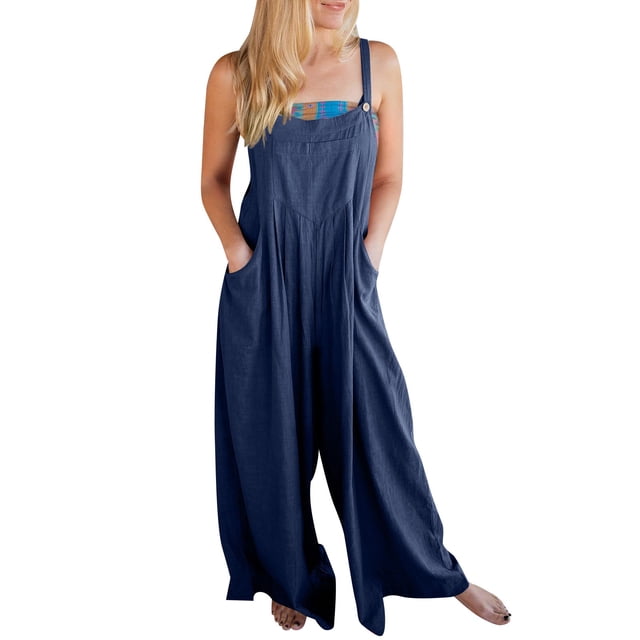 GZWYHT Combinaisons pour Femmes Salopettes pour Femmes Salopettes d'Été Sans Manches avec Bretelles Combinaisons pour Femmes Combinaisons pour l'Été H m