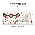 thumbnail image 2 of Christmas Wall Sticker Decoration With Wreath Design For Home Holiday Decor 10 in Diameter Removable Vinyl Adhesive, 2 of 5