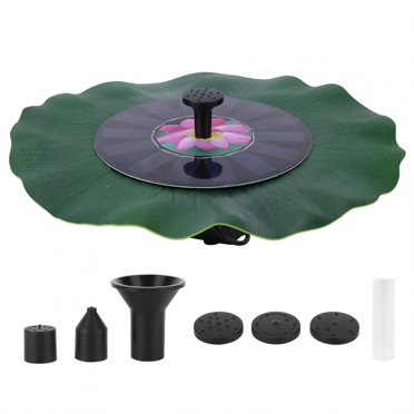 Ouitble Fontaine Solaire, Fontaine à énergie Solaire 7V 1.4W Moteur sans Balai Pompe à Eau Jardin étang Piscine décoration