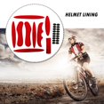 thumbnail image 4 of 2 Ensembles Coussinets Intérieurs de Casque de Cyclisme Protection Kit en Mousse Doublure Scellée Éponge pour Accessoires de Bicyclette Motocyclette Électrique, Rouge, 4 of 7