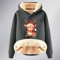 thumbnail image 4 of WEAIXIMIUNG Sweat à Capuche pour Femmes Imprimé Vintage de Noël à Manches Longues, 4 of 4
