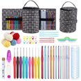 thumbnail image 1 of Crochet Hook Set with Bag Portble Knitting Needles Set Bag Removable Knitting Tote Bag for Sewing Tools Accessories Gift, 1 of 6