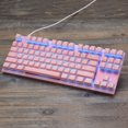 thumbnail image 3 of MOTOSPEED MOTOSPEED CK82 Clavier Mécanique RGB - 87 Touches, Rose, Interrupteur Rouge OUTMU, Filaire USB, Commandes Multimédia, Design Durable, 3 of 6