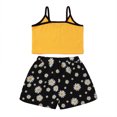 thumbnail image 3 of Kmbangi Ensemble Mode 2 Pcs pour Filles Enfants Imprimé Papillon Hauts+shorts, 3 of 9
