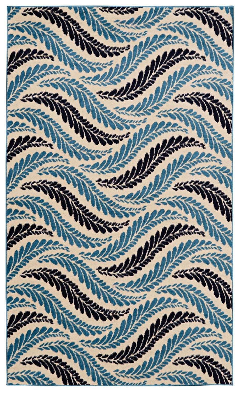 Tapis Capri Bridger os & bleu de 6 pi 5 po x 9 pi 3 po