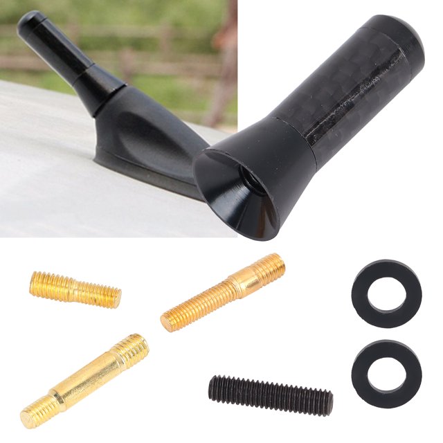 3.5cm/1.4in Antenna Short Aluminium Alloy Carbon Fiber Automobile Modification Universal
