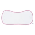 thumbnail image 1 of Juddlies - Bamboo Burp Cloth - White/Sunset Pink, 1 of 1
