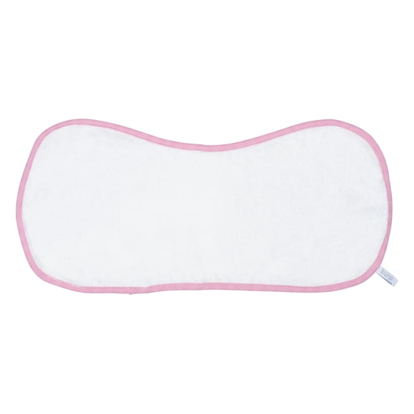 Juddlies - Bamboo Burp Cloth - White/Sunset Pink