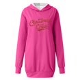 thumbnail image 4 of TJAZFJPA Mini Robes pour Femmes Aguichant Automne et Hiver Mode Décontractée Imprimé de Noël Chandail à Capuche à Manches Longues avec Poche, 4 of 4