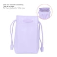 thumbnail image 3 of Instant Camera PU Leather Drawstring Bag, Space Saving Soft Microfiber PU Leather Drawstring Pouch Portable Waterproof Scratch Resistant  for Storage Purple,Pink,Green,White,Blue, 3 of 7
