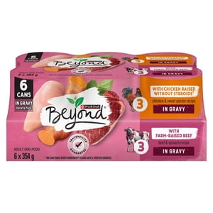 Beyond in Gravy Variety Pack Beef, Chicken, Wet Dog Food 354 g