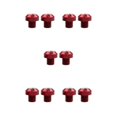 thumbnail image 1 of maskred 2 Pcs M10x1.25 Rétroviseurs Filetage Vis Boulons Bouchon Trou Rouge Positif 10mm 5Set, 1 of 6