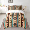 thumbnail image 2 of Western 7 Piece Comforter Set Full Bed in a Bag,Geometric Aztec Bedding Sets,Southwestern Sheet Set with Comforter Geometry Diamond Bed Set,Retro Exotic Stripes Western Home Decor, 2 of 6