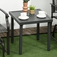 thumbnail image 2 of Outsunny Table d'Appoint de Jardin Table Basse avec Trou pour Parasol pour Patio Gris, 2 of 10