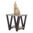 thumbnail image 1 of Bowery Hill 1 Étagère en Métal/bois en Forme de V Table d'Extrémité en Noir/gris, 1 of 2