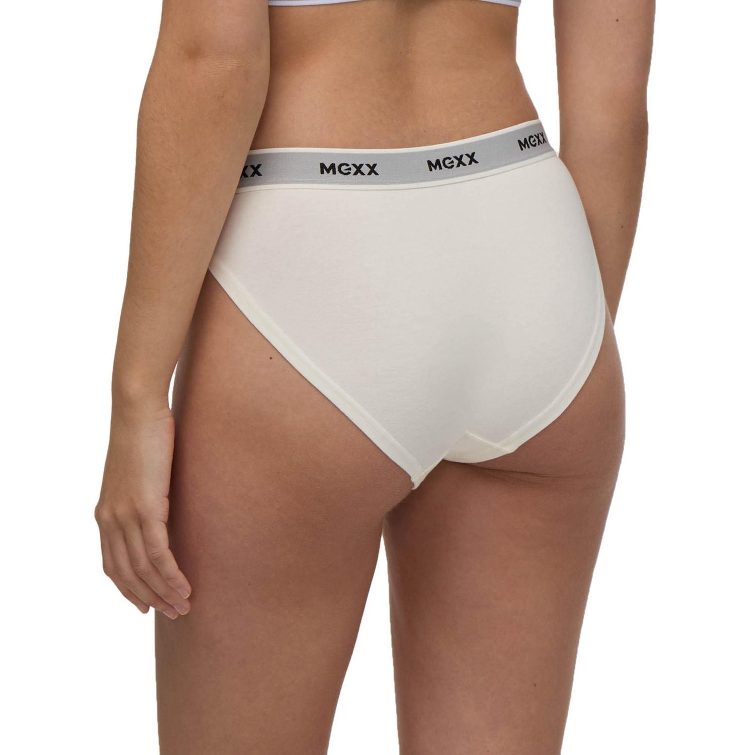 Paquet de 3 culottes bikini avec bande élastiques à motif Mexx pour femmes