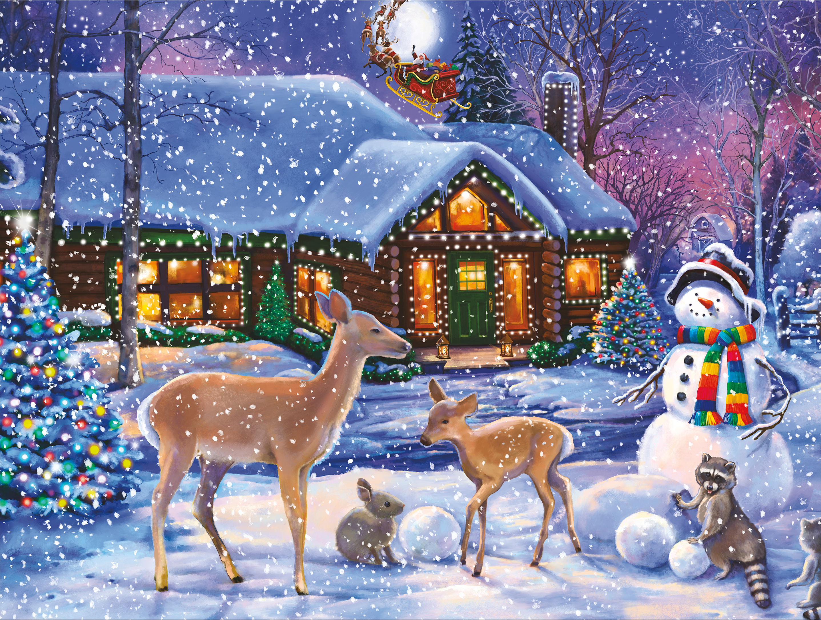 Puzzle en pièces s’emboîtant Ceaco Holiday Wonderland de 750 pièces pour adultes à partir de 14 ans