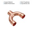 thumbnail image 4 of Unique Bargains Tee Y Type Copper Fitting Welding Joint Split Union Connector 12.7mm or 1/2 Inch ID 2 Pack, 4 of 4