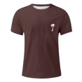 thumbnail image 2 of Ramiter T-Shirts pour Hommes T-Shirt Cool à Col Rond pour Hommes / Anti-Odeur Brun,G, 2 of 3