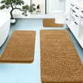 thumbnail image 1 of Dvkptbk area rug set Colors 3-Piece Memorys Foam Bathroom Rug Set Soft Non Slide Bath Mat Absorbent Bath Rug Perfects for Bathroom Laundry Room Mat Bathroom Mat Bathroom Accessories, 1 of 8
