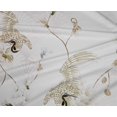 thumbnail image 4 of oneOone Polyester Spandex White Fabric Floral & Peacock Fabric For Sewing Printed Craft Fabric By The Yard 56 Inch Wide, 4 of 4