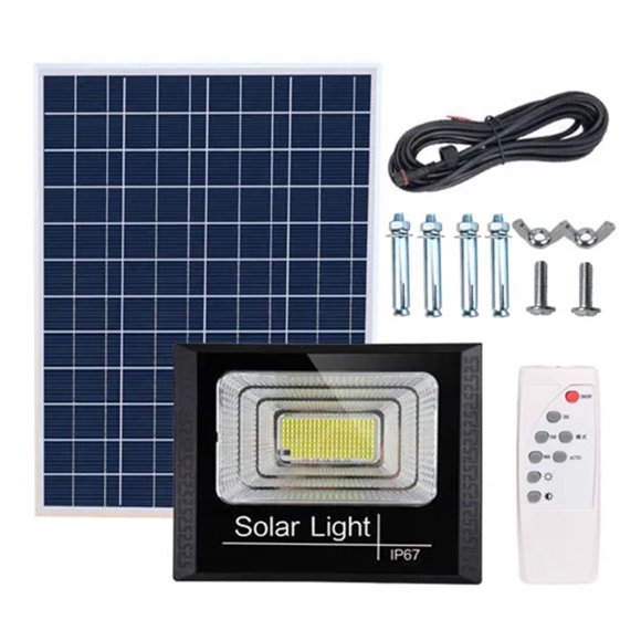 Outdoor LEDs Solar Light IP67 Waterproof Solar Powered Wall Lamp with Remote Controller for Courtyard