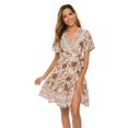 thumbnail image 3 of Birdeem Robes d'Été pour Femmes, Nouvelles, Élégantes, à Col en V, Imprimées, pour les Vacances, 3 of 5