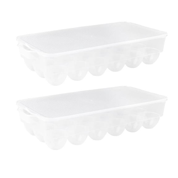 WIFKLSIIPG Eggs Holder Eggs Storage Box for Refrigerator with Handle Holds up to 18 Eggs