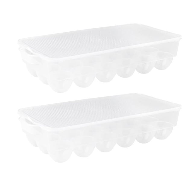 Jusqu'à 65 % de Réduction sur les Gadgets de Cuisine Boîte de Rangement pour Ufs pour Réfrigérateur avec Poignée Supporte jusqu'à 18 Ufs Organisateurs et Rangement de Cuisine