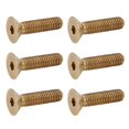 thumbnail image 3 of Flat Hex Screw 50Pcs Hex Socket Flat Head Screw, M3 Pure Copper Countersunk Head Industrial Hardware Tool for Home Decoration Woodworking, Rivet Nuts, 3 of 8
