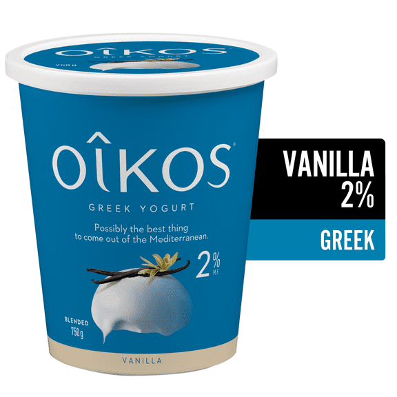 Oikos Greek Yogurt, Vanilla, Blended, 2% M.F.