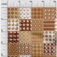 thumbnail image 2 of oneOone Cotton Poplin Light Brown Fabric Florals Sewing Craft Projects Fabric Prints By Yard 56 Inch Wide, 2 of 4